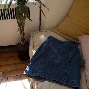 Free people denim skirt